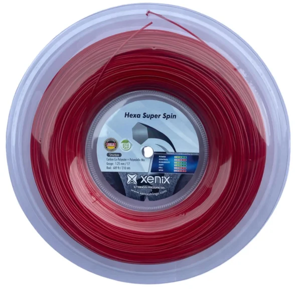 Cuerda Xenix Hexa Super Spin Roja