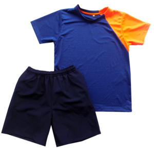 Conjunto Ace Niño Azul/Naranja Talla 4