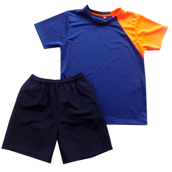 Conjunto Ace Niño Azul/Naranja Talla 4