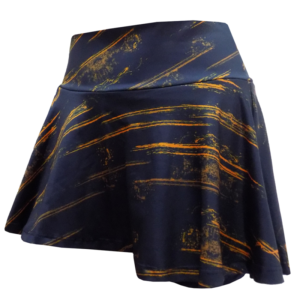 Falda Dama Luana Vuelo Azul/Naranja XS